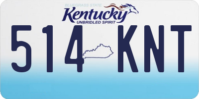 KY license plate 514KNT