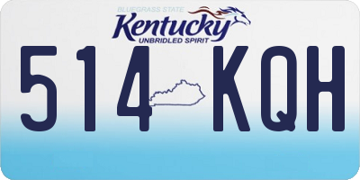 KY license plate 514KQH