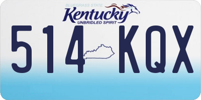 KY license plate 514KQX