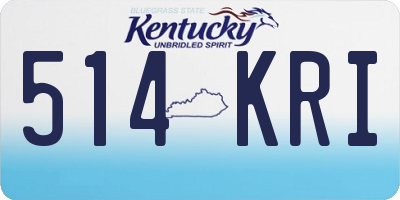 KY license plate 514KRI