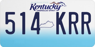 KY license plate 514KRR