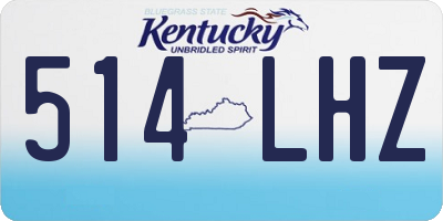 KY license plate 514LHZ