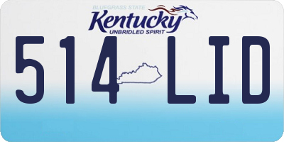 KY license plate 514LID