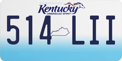 KY license plate 514LII