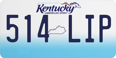 KY license plate 514LIP