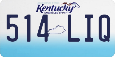 KY license plate 514LIQ