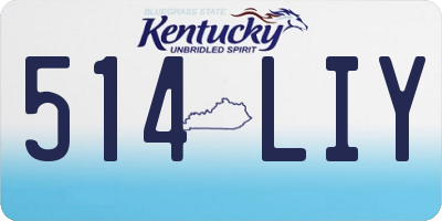 KY license plate 514LIY