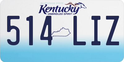 KY license plate 514LIZ
