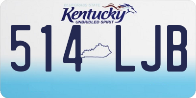 KY license plate 514LJB