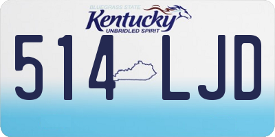 KY license plate 514LJD
