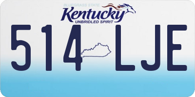 KY license plate 514LJE