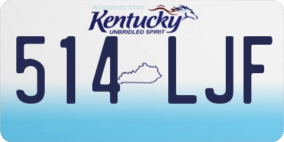 KY license plate 514LJF