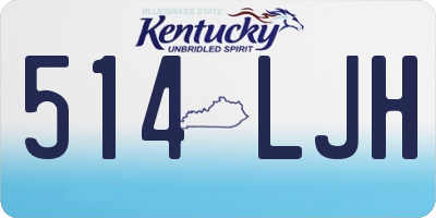 KY license plate 514LJH