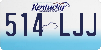 KY license plate 514LJJ