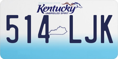 KY license plate 514LJK