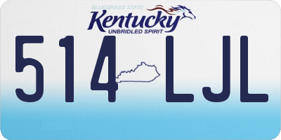KY license plate 514LJL