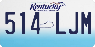 KY license plate 514LJM