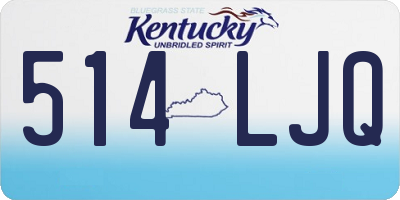 KY license plate 514LJQ