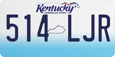 KY license plate 514LJR