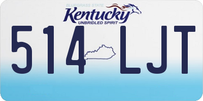 KY license plate 514LJT