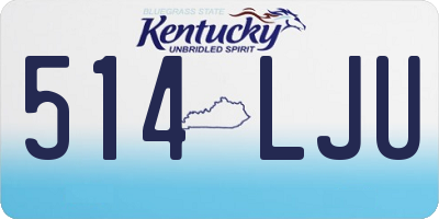 KY license plate 514LJU