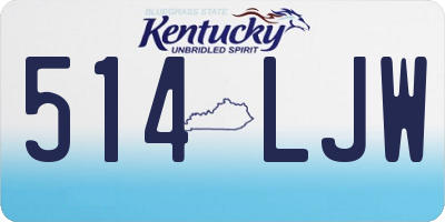 KY license plate 514LJW