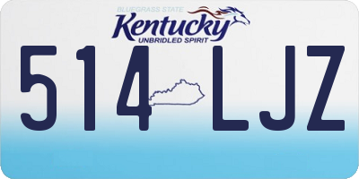 KY license plate 514LJZ