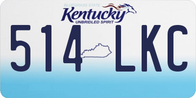 KY license plate 514LKC