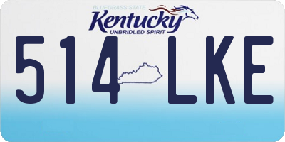 KY license plate 514LKE