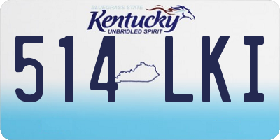 KY license plate 514LKI