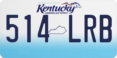 KY license plate 514LRB