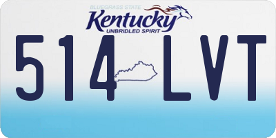 KY license plate 514LVT