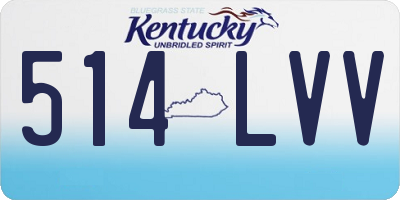 KY license plate 514LVV