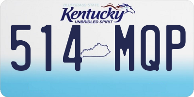 KY license plate 514MQP
