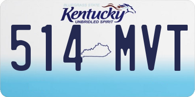 KY license plate 514MVT
