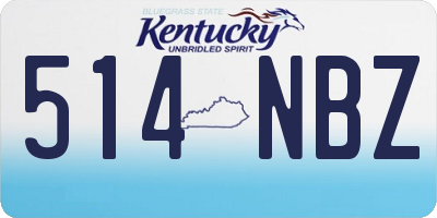 KY license plate 514NBZ