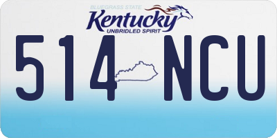 KY license plate 514NCU