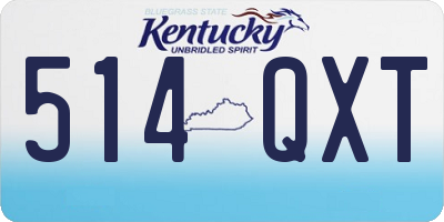 KY license plate 514QXT