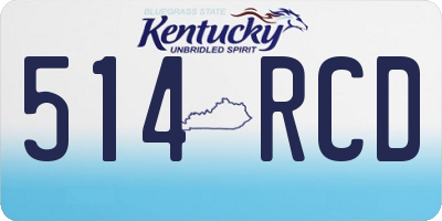 KY license plate 514RCD
