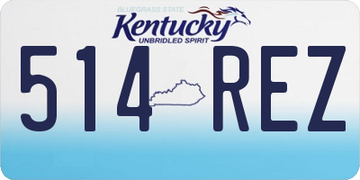 KY license plate 514REZ