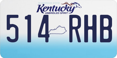 KY license plate 514RHB