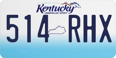 KY license plate 514RHX