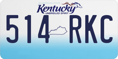 KY license plate 514RKC