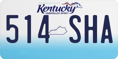 KY license plate 514SHA