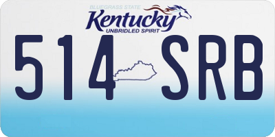 KY license plate 514SRB
