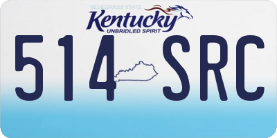KY license plate 514SRC