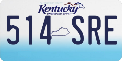 KY license plate 514SRE