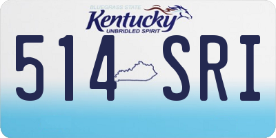 KY license plate 514SRI