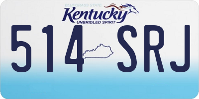 KY license plate 514SRJ