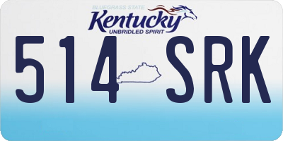 KY license plate 514SRK